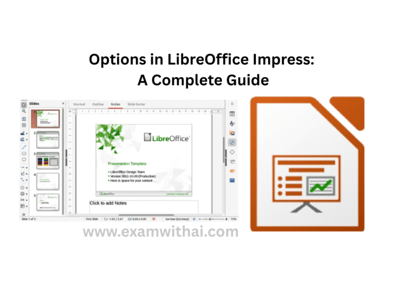 Options in LibreOffice Impress: A Complete Guide