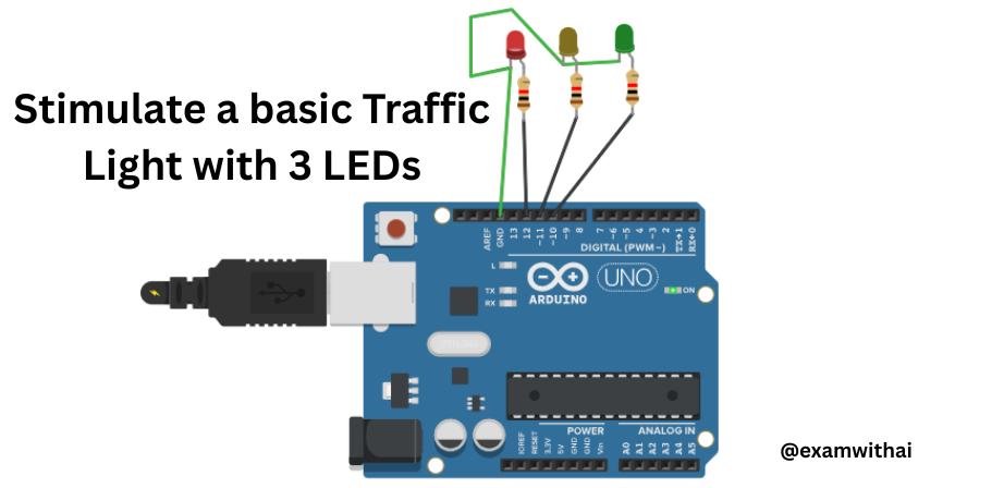 Traffic Light LEDs Program in IoT