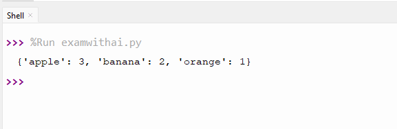 Dictionary Programs in Python