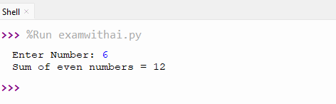 For Loop
