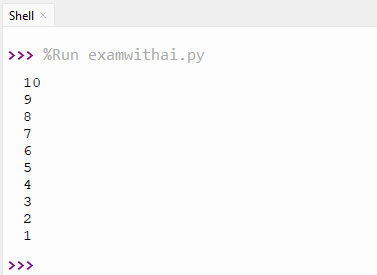 For Loop