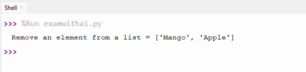 List Programs in Python