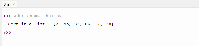List Programs in Python