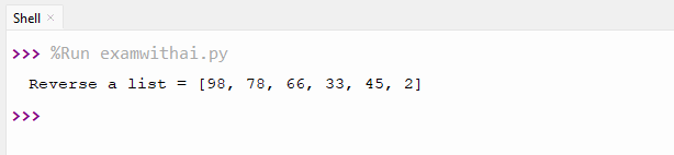List Programs in Python