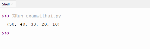 Tuples Programs in Python
