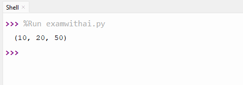 Tuples Programs in Python