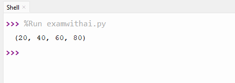 Tuples Programs in Python