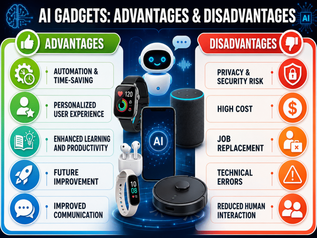 Artificial Intelligence (AI) in Smart Gadgets: Revolutionizing Daily Devices 3 Enhanced Learning and Productivity
Improved Communication
Technical Errors
Privacy and Security Risks