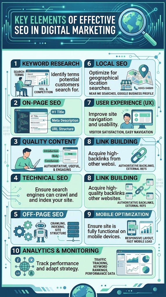 What is SEO and Why is it important in Digital Marketing? 2 Key element of SEO