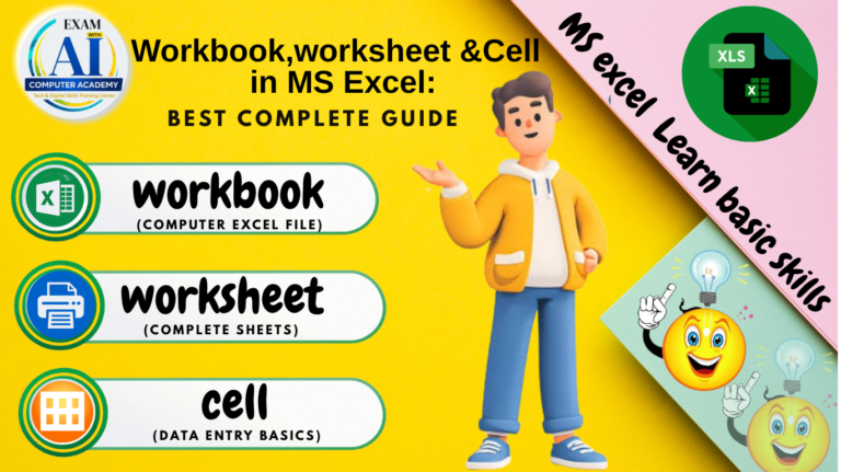 Workbook Worksheet & Cell in MS Excel in 2026: Ultimate Guide 1 Workbook worksheet Cell in MS Excel