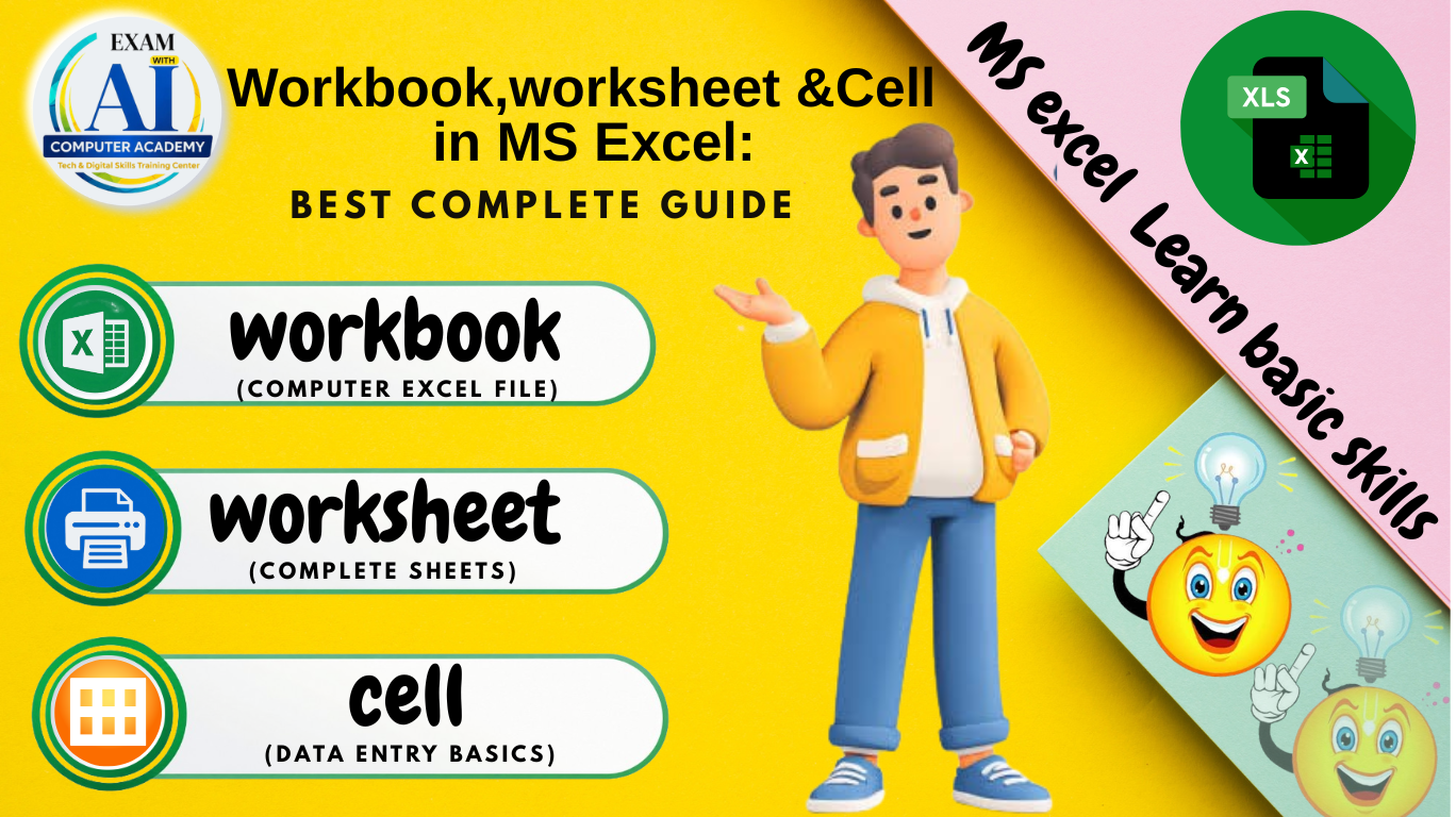 Workbook worksheet Cell in MS