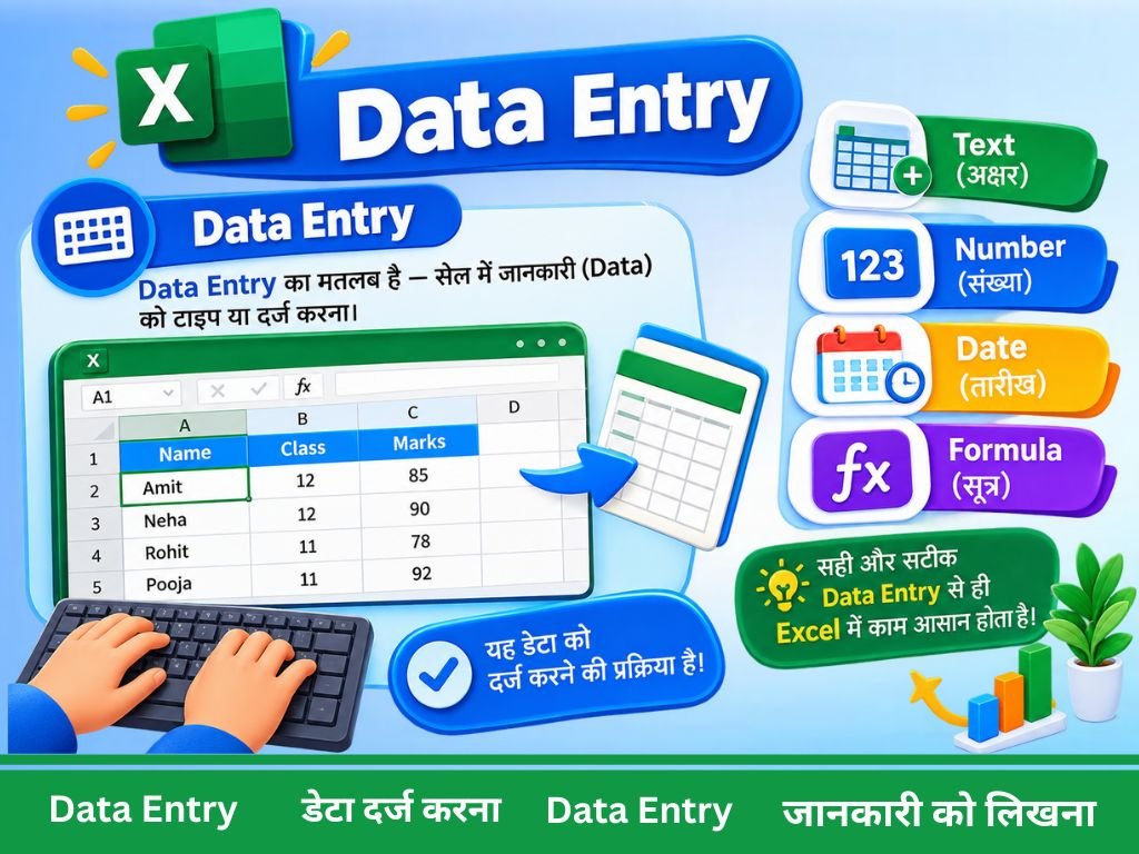 Excel में Data Entry